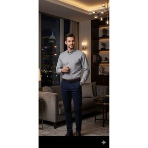 Tommy Hilfiger Button Down Shirt Men's Size Xl Grey New